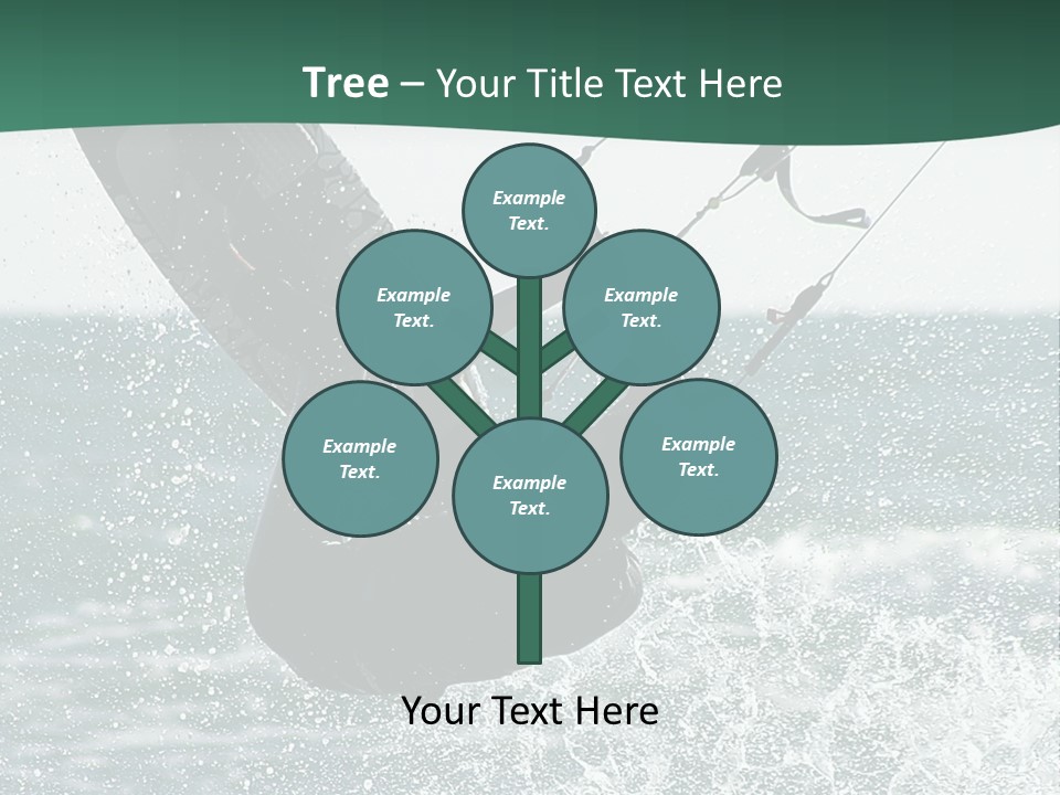 Windsurfer Surf Mediterranean PowerPoint Template
