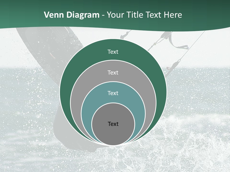 Windsurfer Surf Mediterranean PowerPoint Template