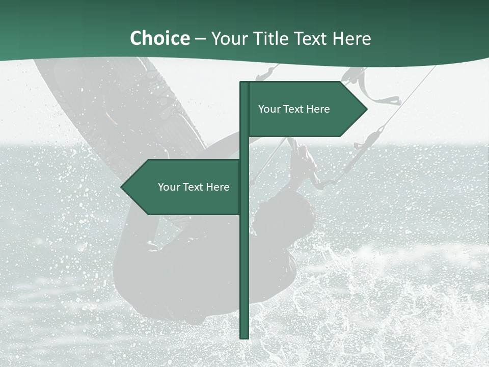 Windsurfer Surf Mediterranean PowerPoint Template