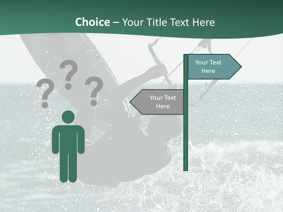 Windsurfer Surf Mediterranean PowerPoint Template
