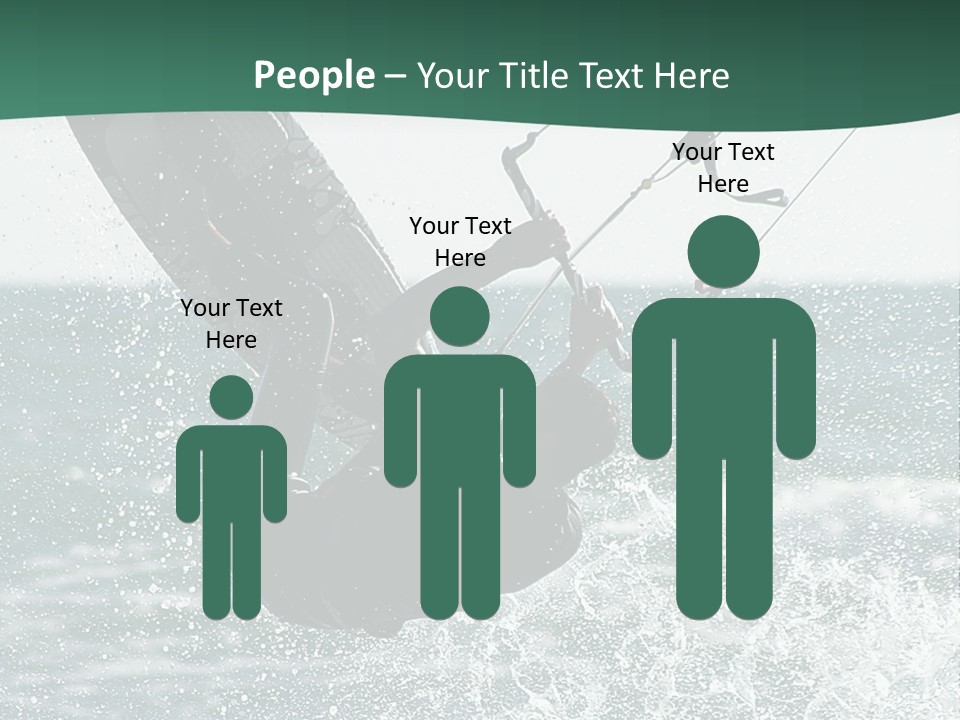 Windsurfer Surf Mediterranean PowerPoint Template