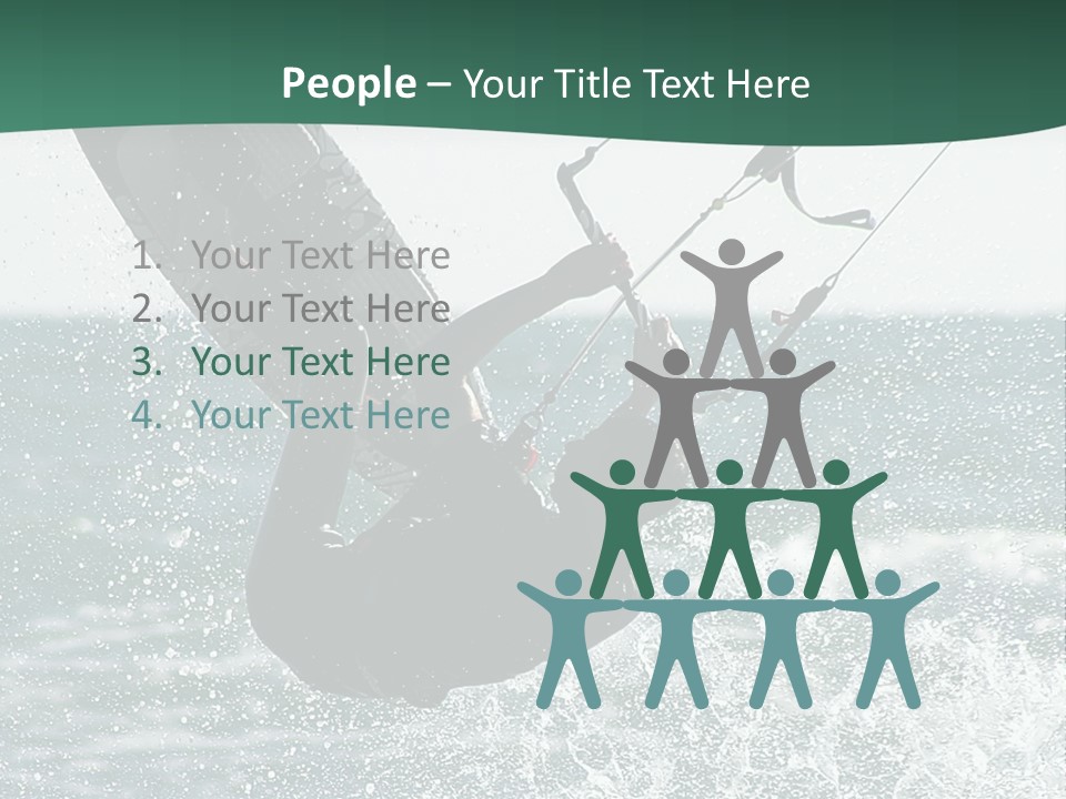 Windsurfer Surf Mediterranean PowerPoint Template