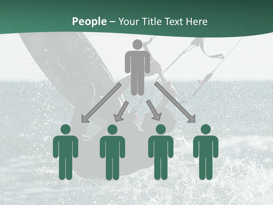 Windsurfer Surf Mediterranean PowerPoint Template