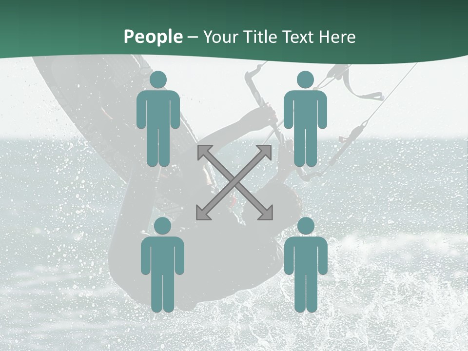 Windsurfer Surf Mediterranean PowerPoint Template