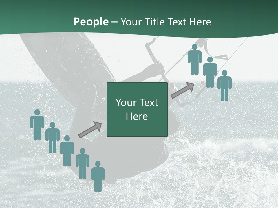 Windsurfer Surf Mediterranean PowerPoint Template