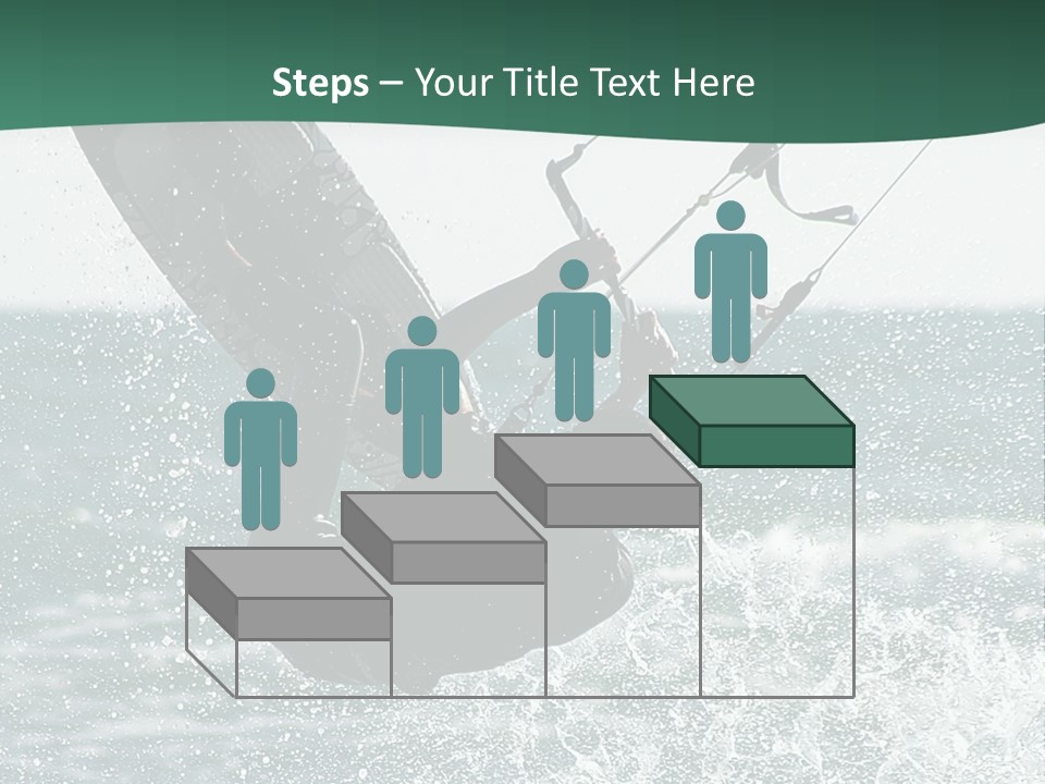 Windsurfer Surf Mediterranean PowerPoint Template