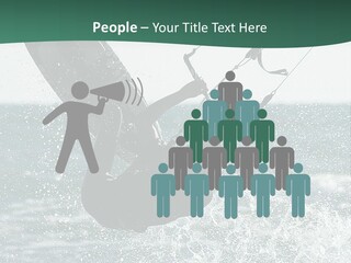 Windsurfer Surf Mediterranean PowerPoint Template