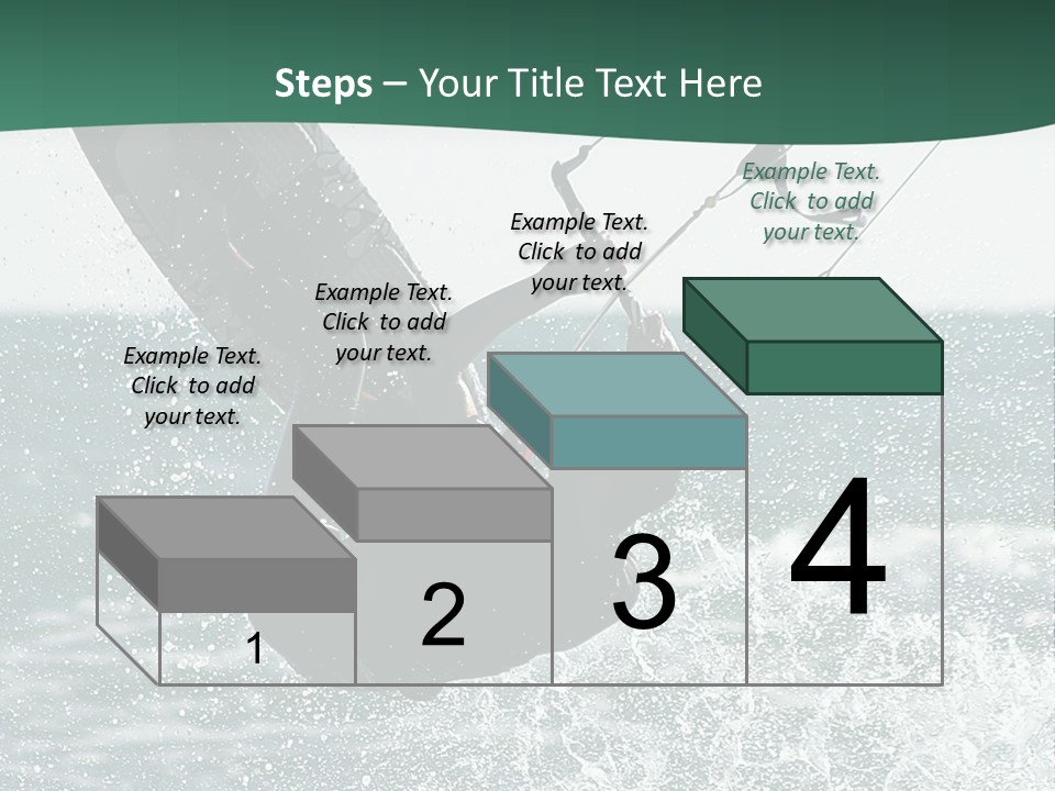 Windsurfer Surf Mediterranean PowerPoint Template