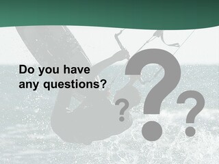 Windsurfer Surf Mediterranean PowerPoint Template