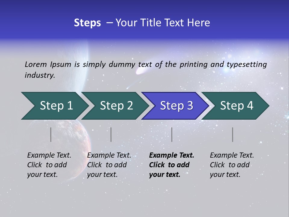 Asteroid Planet Earth PowerPoint Template