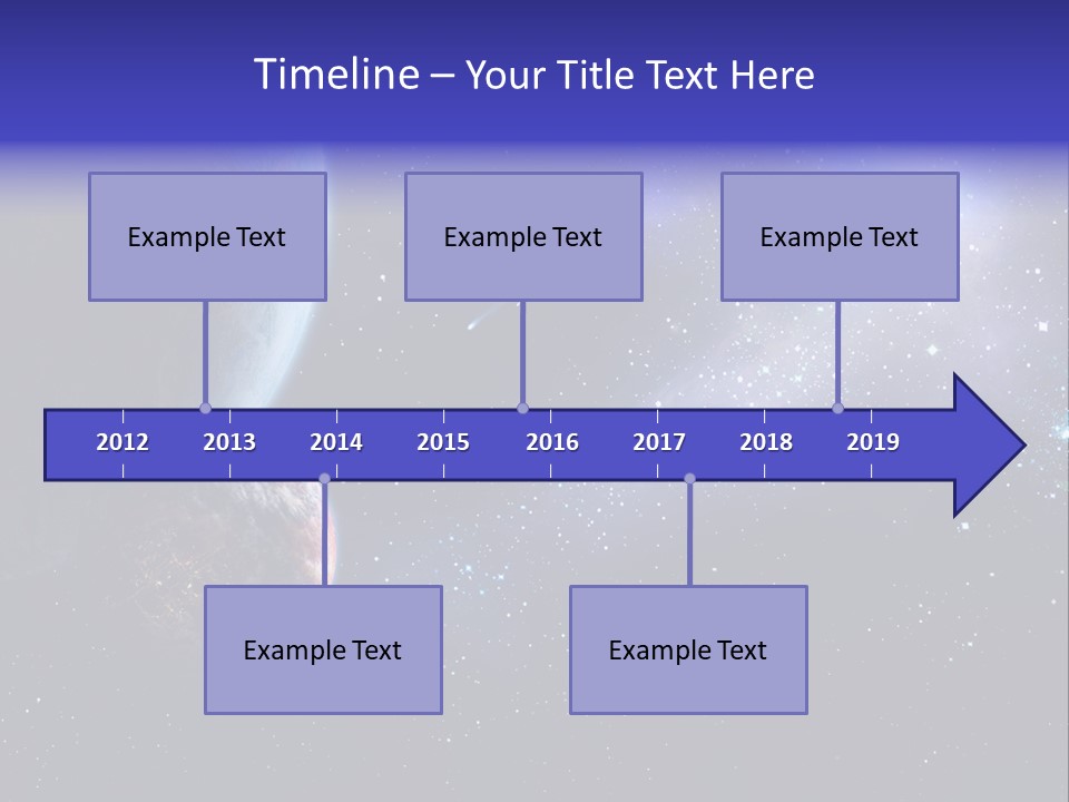 Asteroid Planet Earth PowerPoint Template