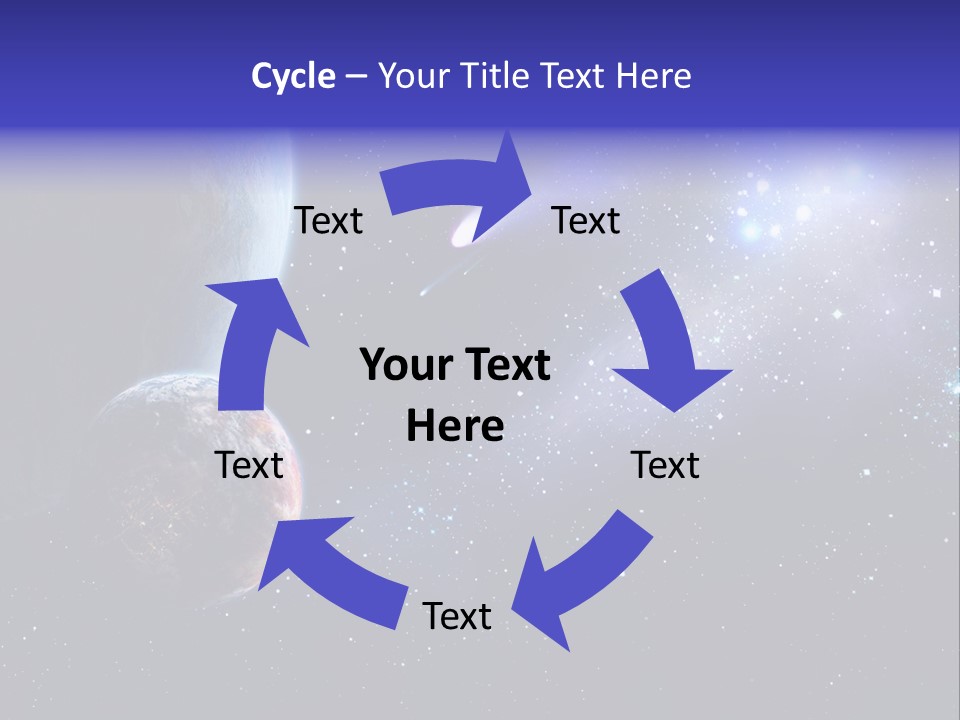 Asteroid Planet Earth PowerPoint Template