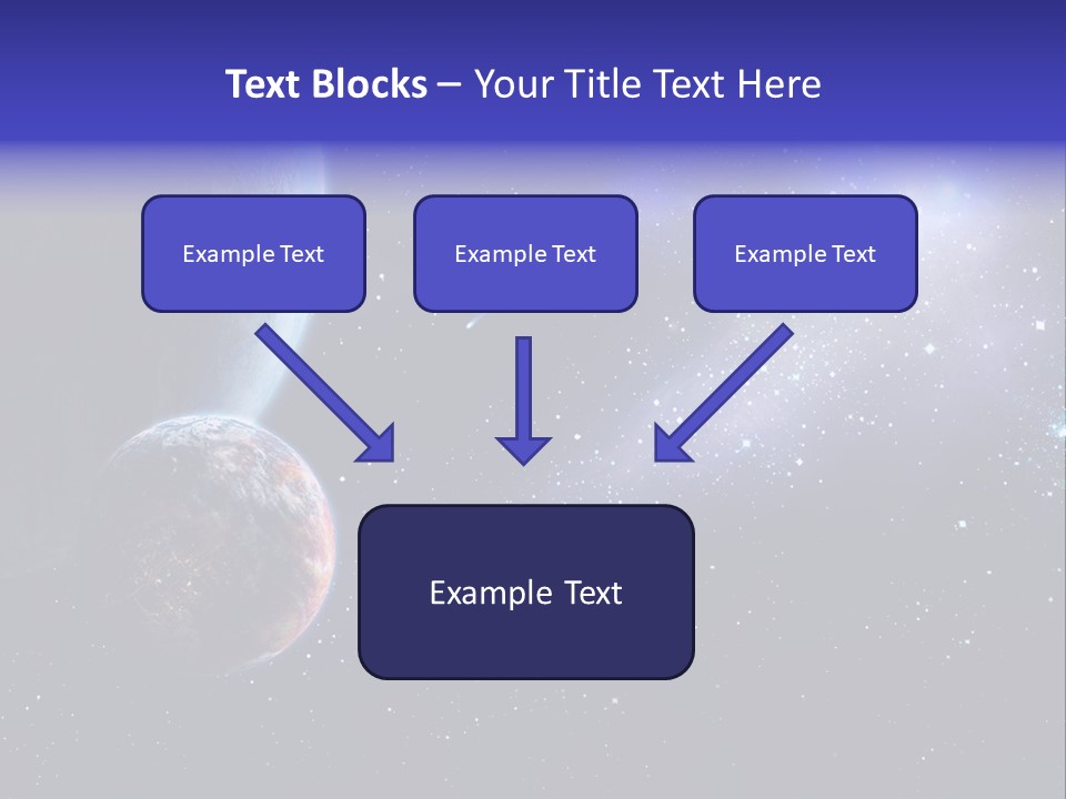 Asteroid Planet Earth PowerPoint Template