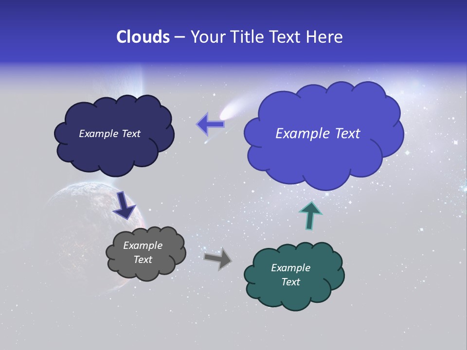 Asteroid Planet Earth PowerPoint Template