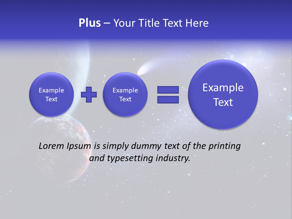 Asteroid Planet Earth PowerPoint Template