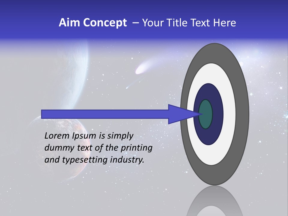 Asteroid Planet Earth PowerPoint Template
