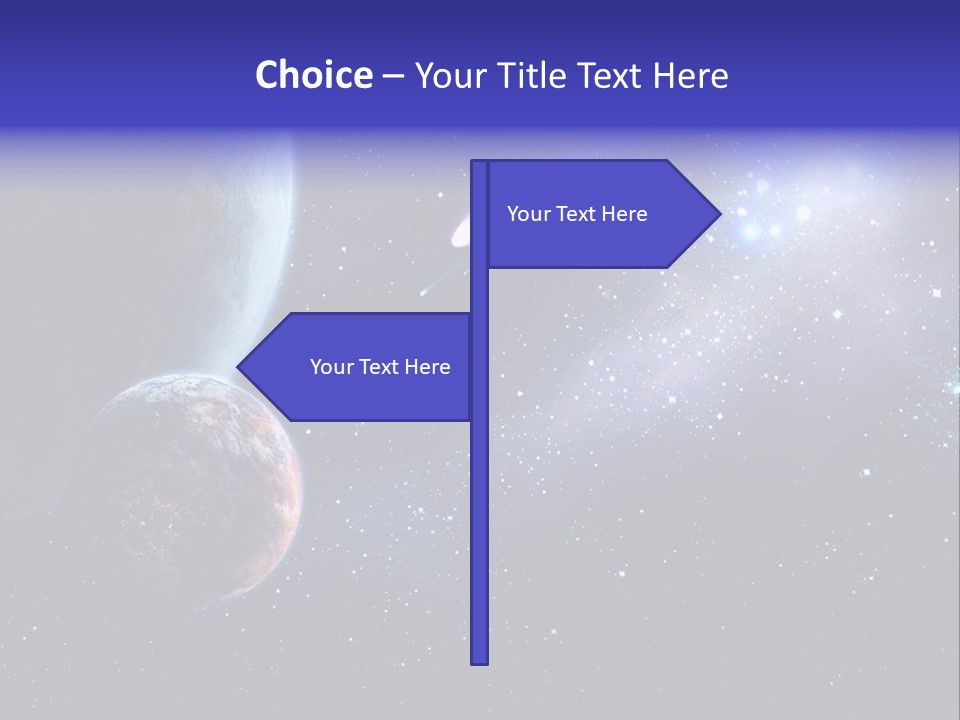 Asteroid Planet Earth PowerPoint Template