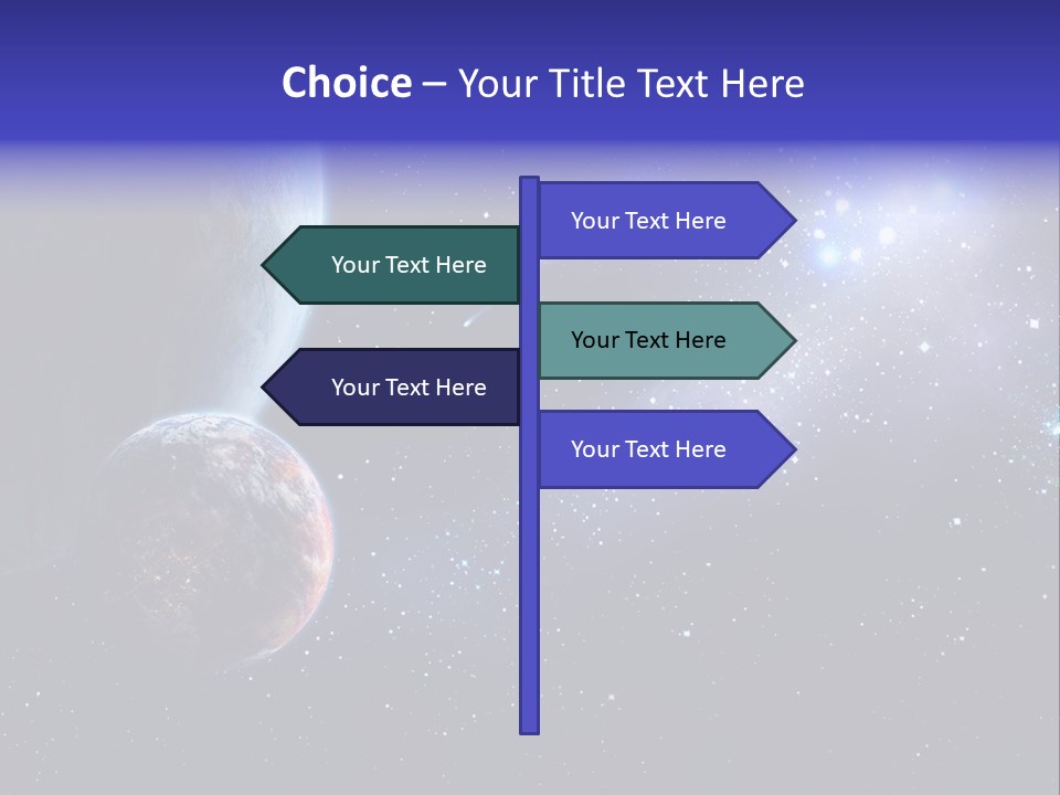 Asteroid Planet Earth PowerPoint Template