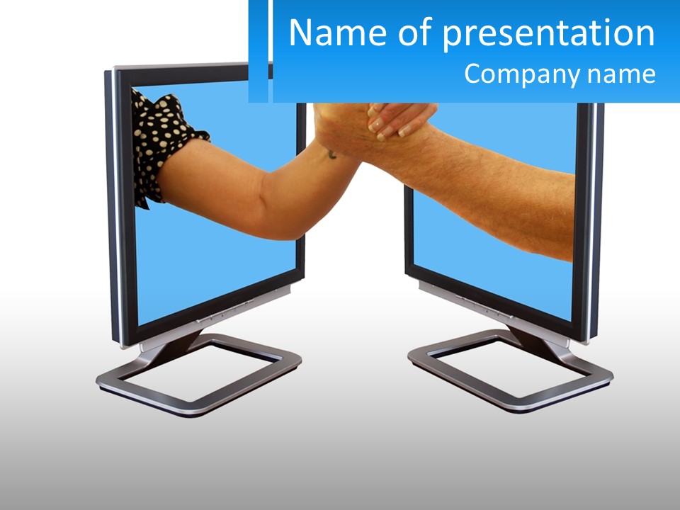 Hand Couple Pact PowerPoint Template