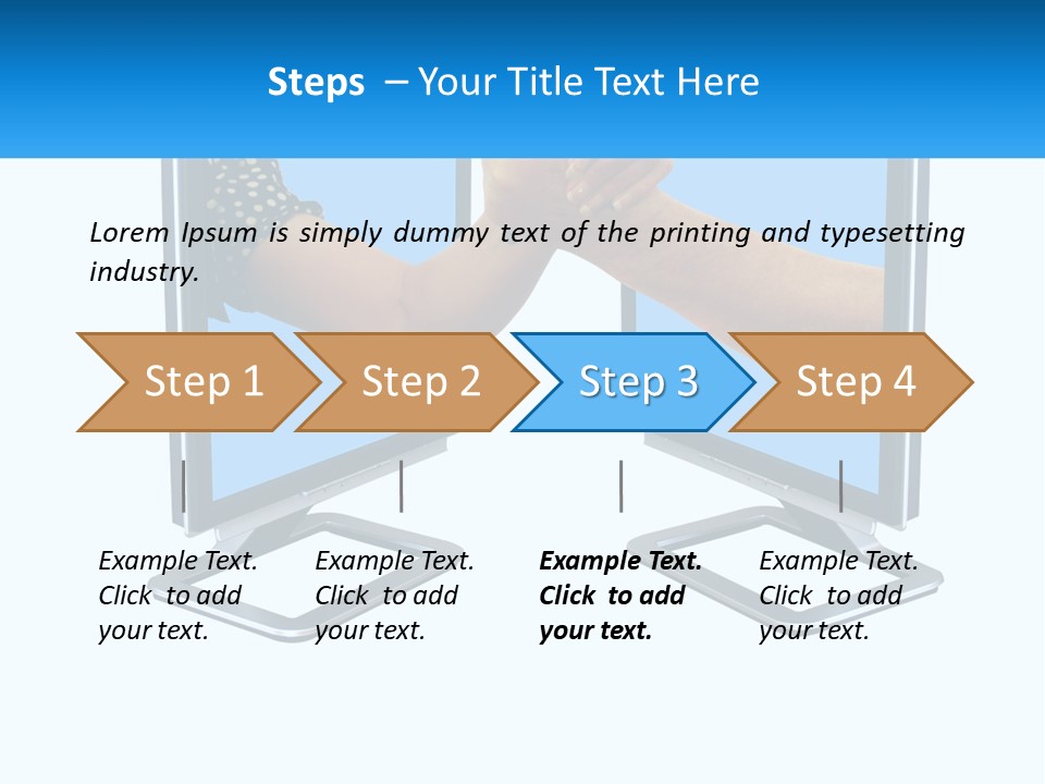 Hand Couple Pact PowerPoint Template