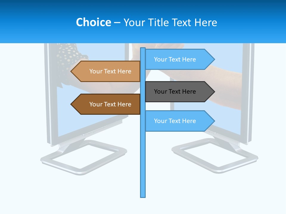 Hand Couple Pact PowerPoint Template