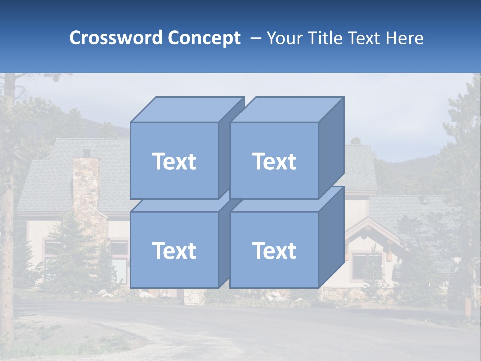 Rock Landscaped Log PowerPoint Template