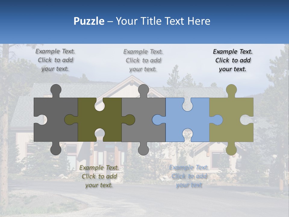 Rock Landscaped Log PowerPoint Template