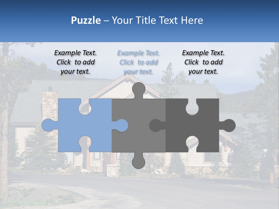 Rock Landscaped Log PowerPoint Template