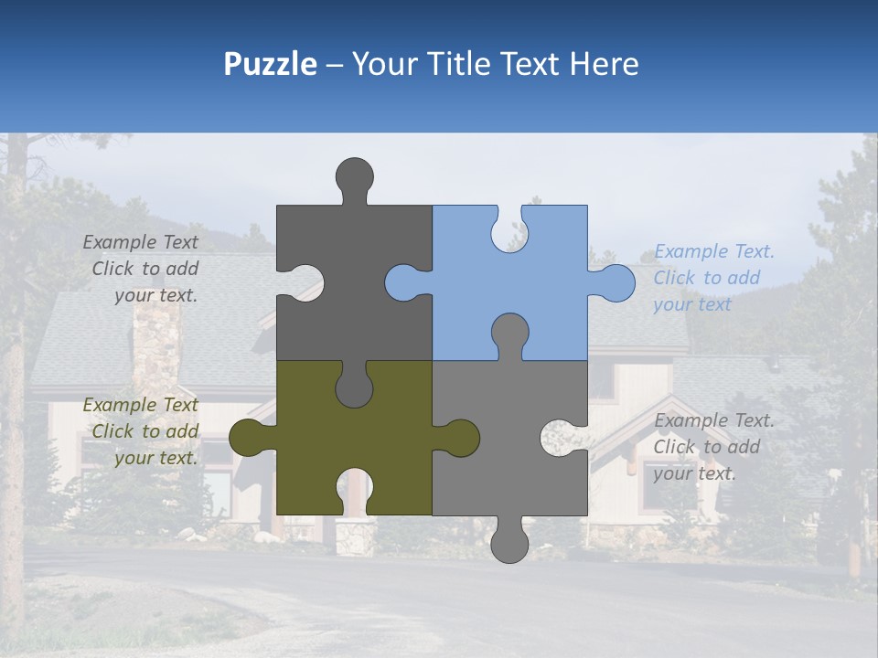 Rock Landscaped Log PowerPoint Template