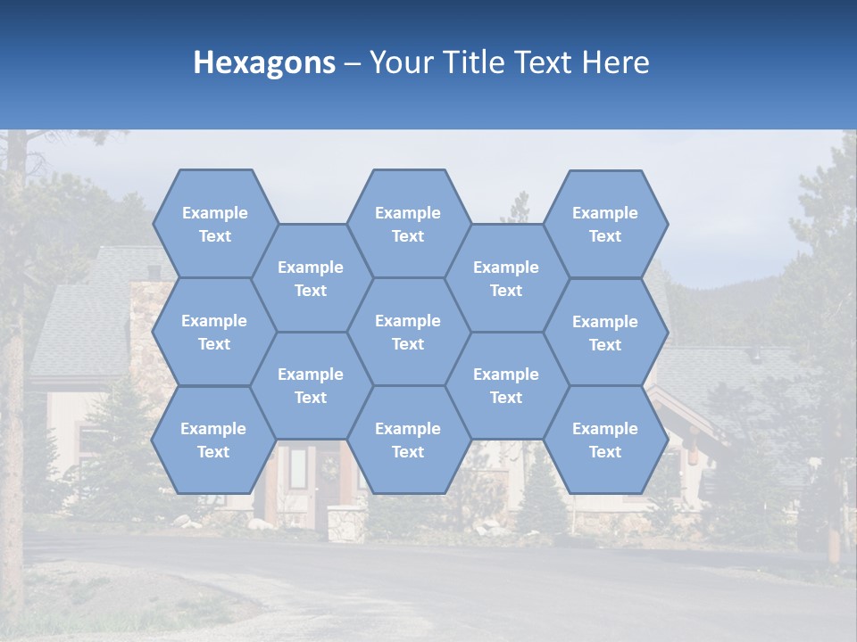 Rock Landscaped Log PowerPoint Template