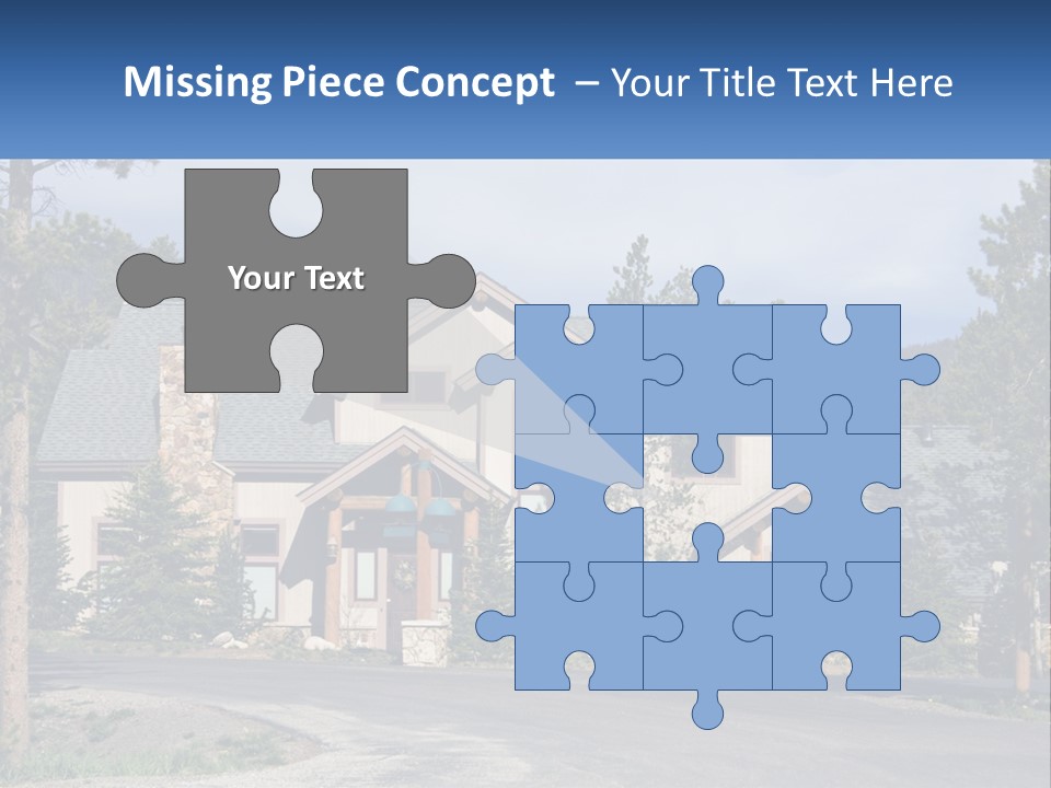 Rock Landscaped Log PowerPoint Template