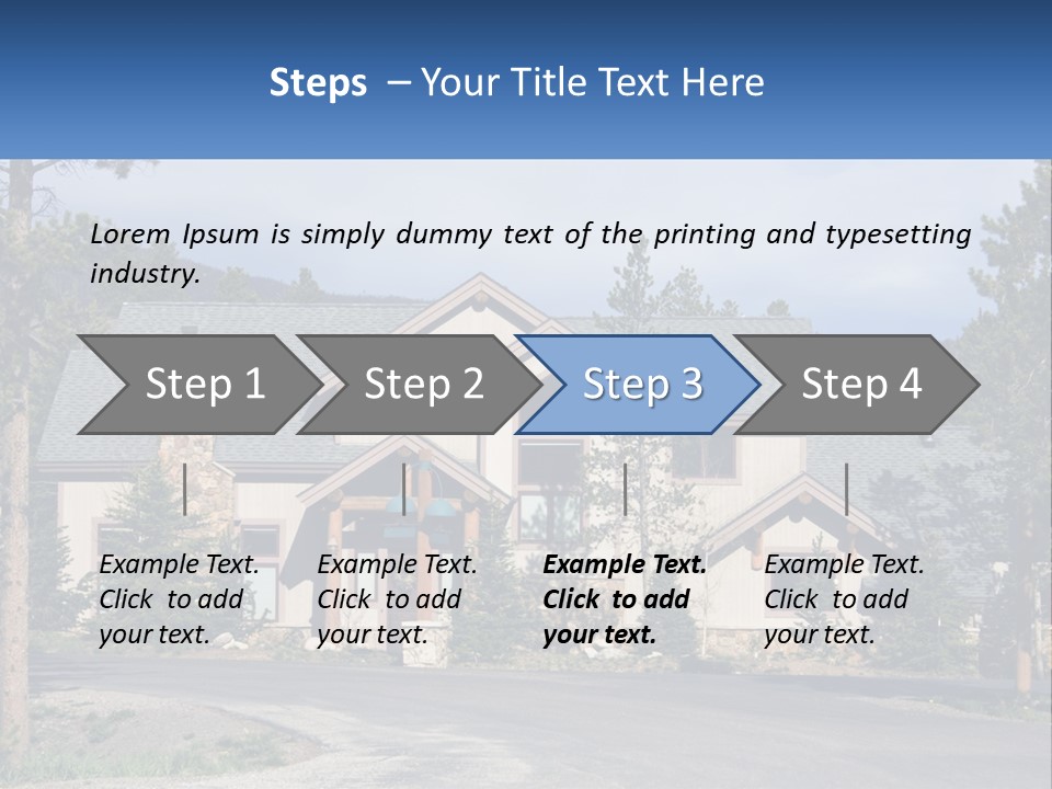 Rock Landscaped Log PowerPoint Template