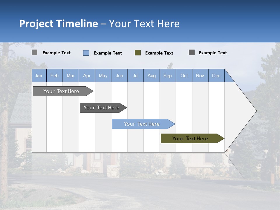 Rock Landscaped Log PowerPoint Template
