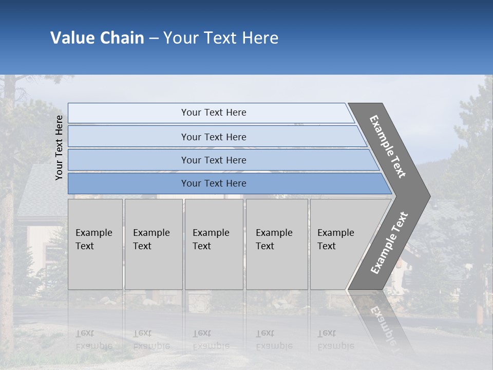 Rock Landscaped Log PowerPoint Template