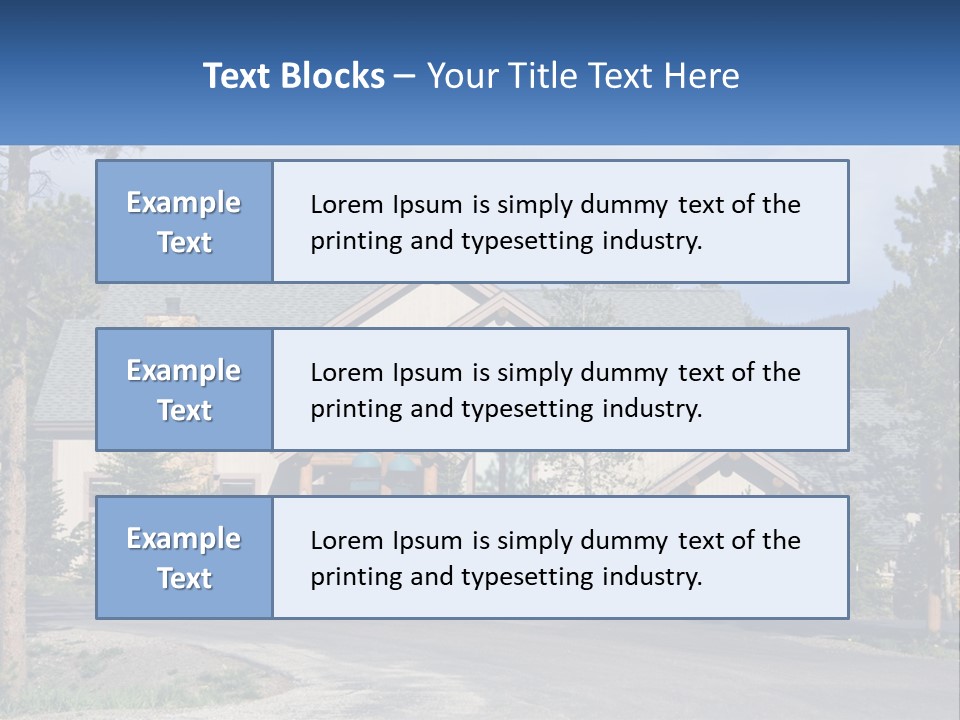 Rock Landscaped Log PowerPoint Template