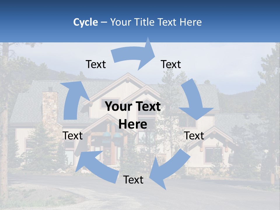 Rock Landscaped Log PowerPoint Template