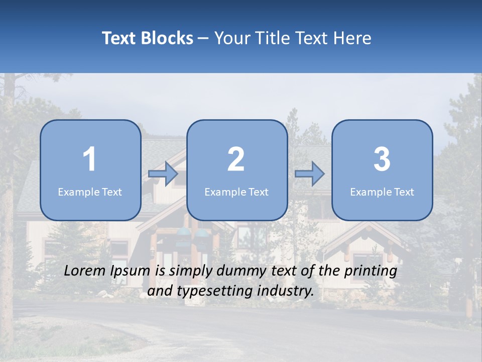Rock Landscaped Log PowerPoint Template