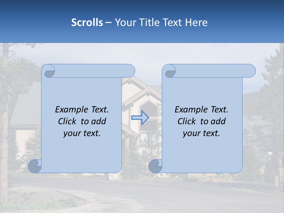 Rock Landscaped Log PowerPoint Template