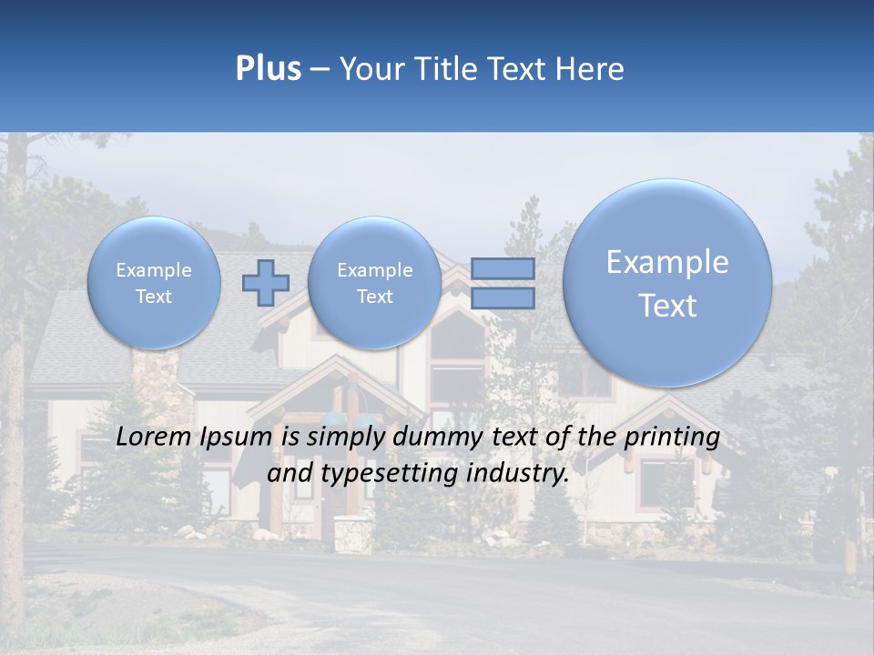Rock Landscaped Log PowerPoint Template