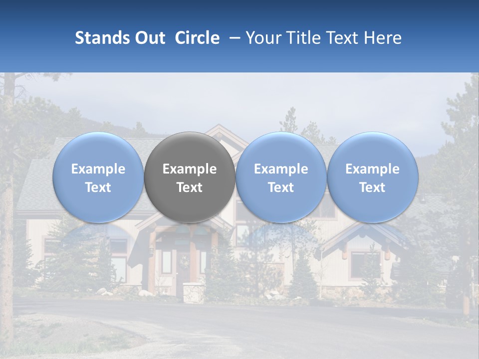 Rock Landscaped Log PowerPoint Template