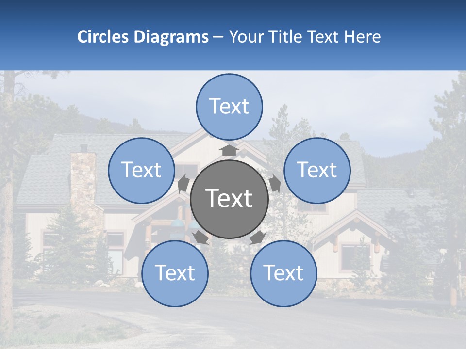 Rock Landscaped Log PowerPoint Template