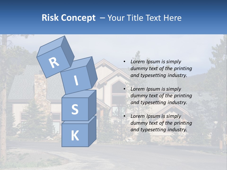 Rock Landscaped Log PowerPoint Template