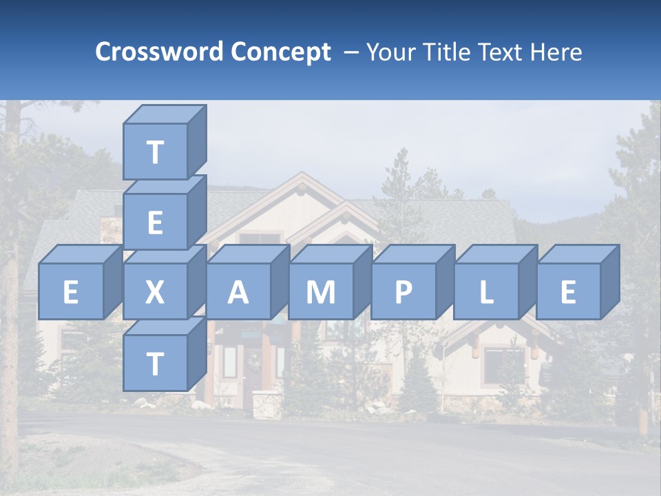 Rock Landscaped Log PowerPoint Template