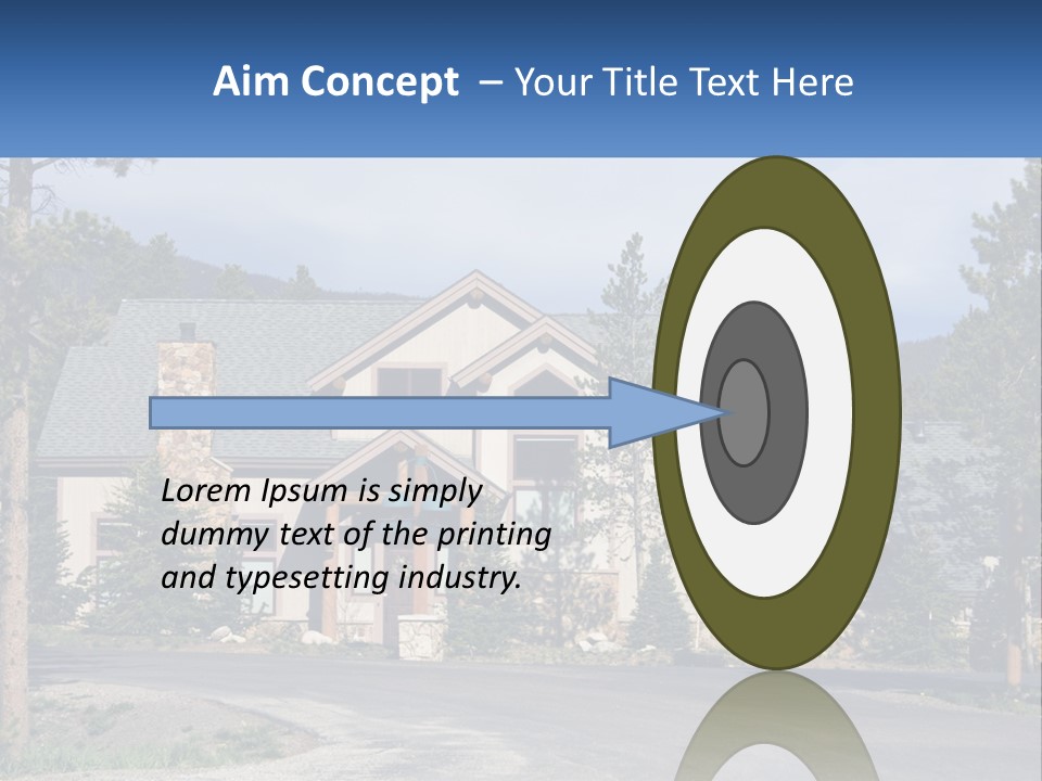 Rock Landscaped Log PowerPoint Template