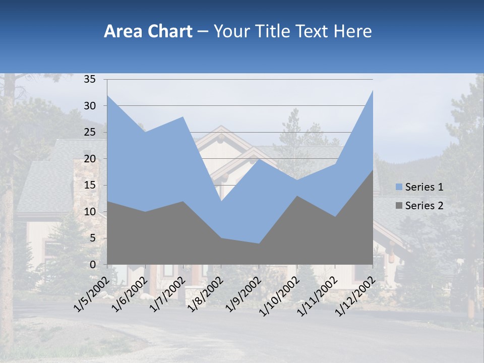 Rock Landscaped Log PowerPoint Template
