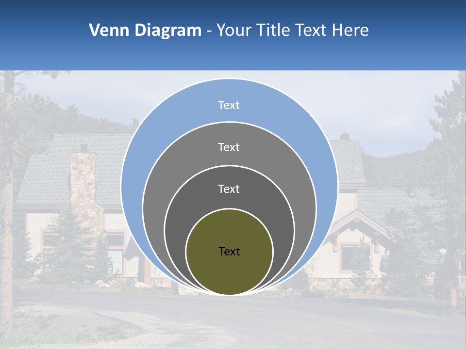 Rock Landscaped Log PowerPoint Template