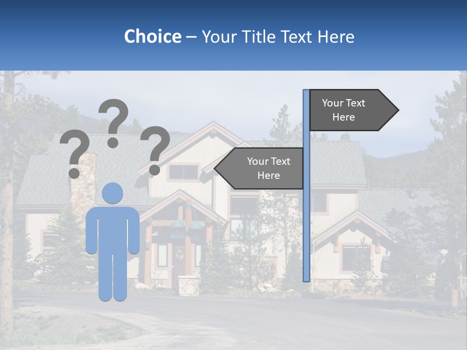 Rock Landscaped Log PowerPoint Template