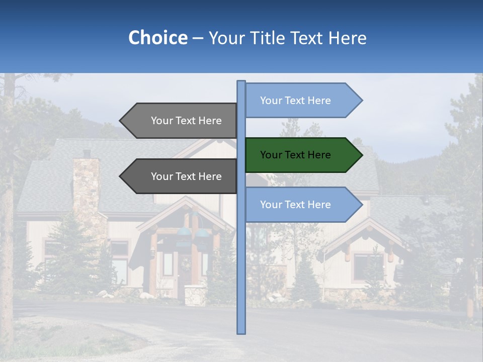 Rock Landscaped Log PowerPoint Template