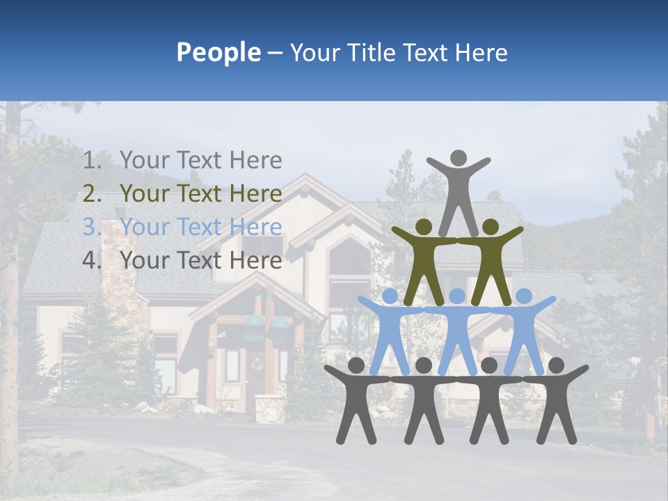 Rock Landscaped Log PowerPoint Template