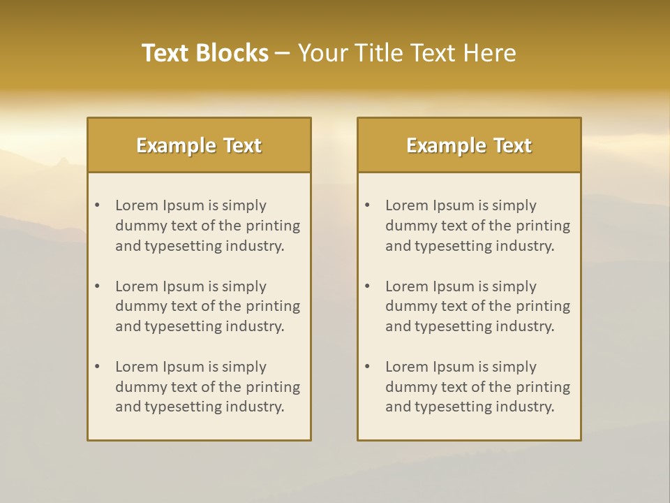 Scenic Scenery Vacation PowerPoint Template